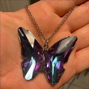 Purple Oil Spill The Social Butterfly Effect Necklace